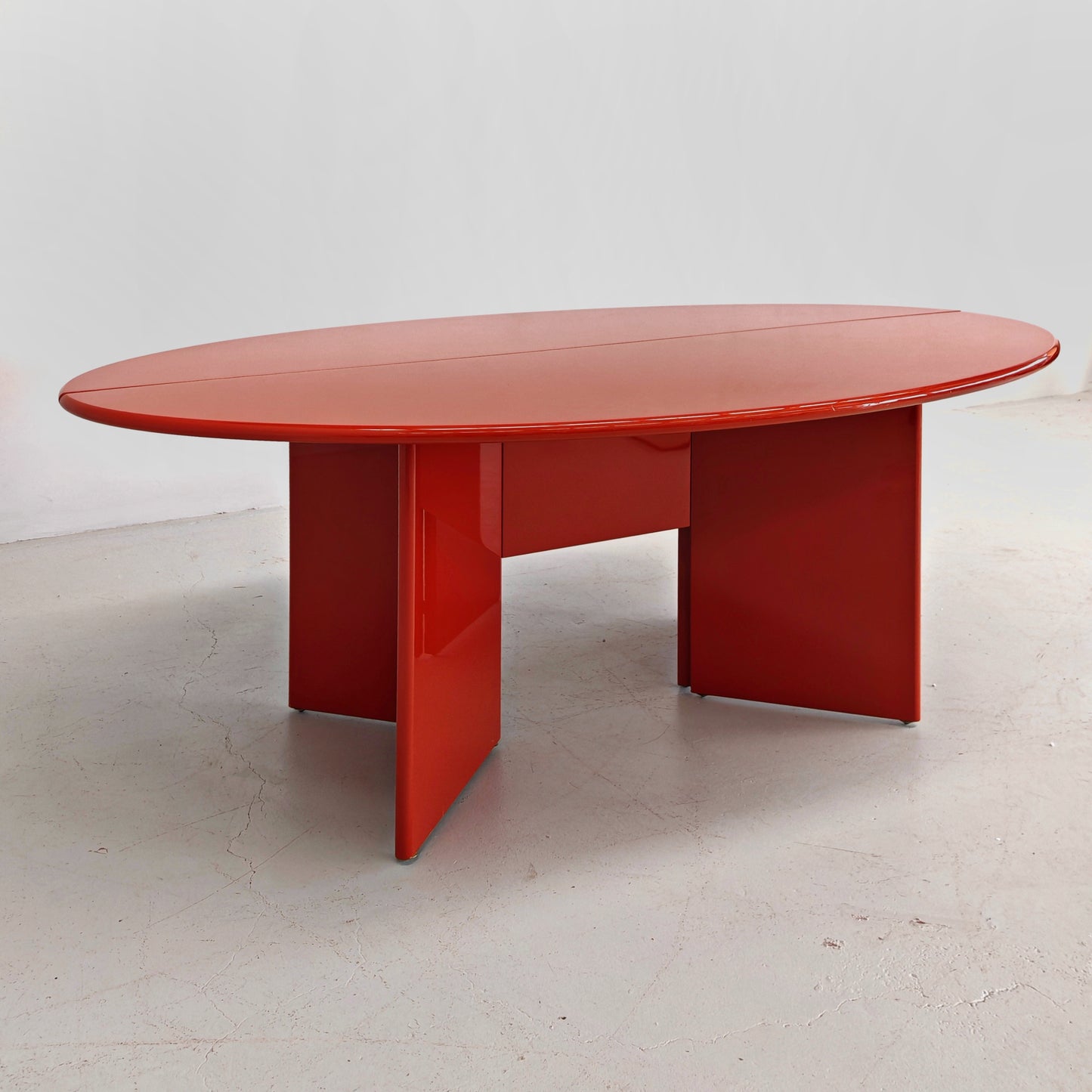 Tavolo / Consolle Rosso Arancio "Antella" Kazuhide Takahama per Studio Simon anni 70