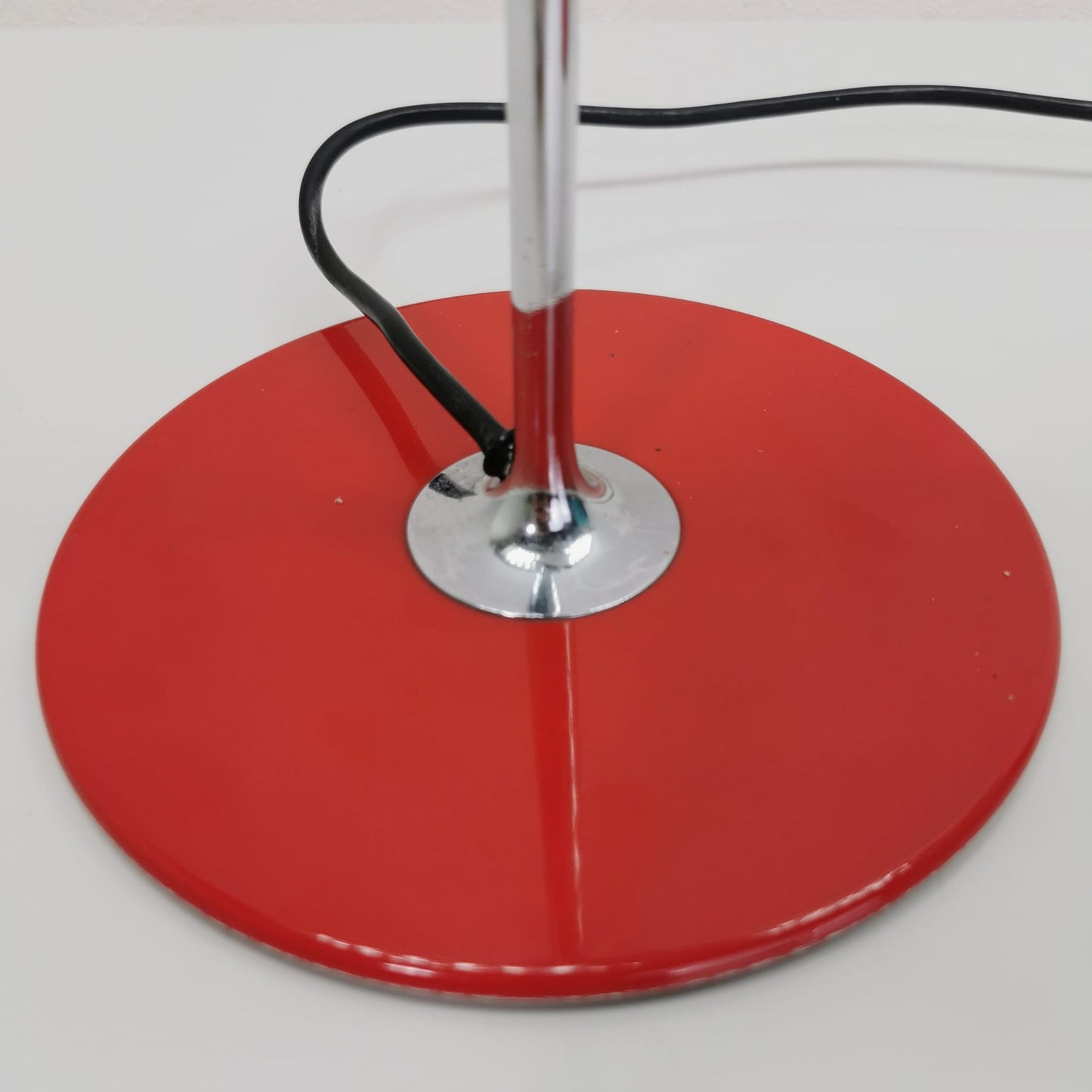 Coppia di lampade da tavolo Rosse Spider Joe Colombo per Oluce 1960s