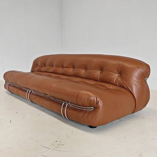 Divano pelle cassina soriana tabacco