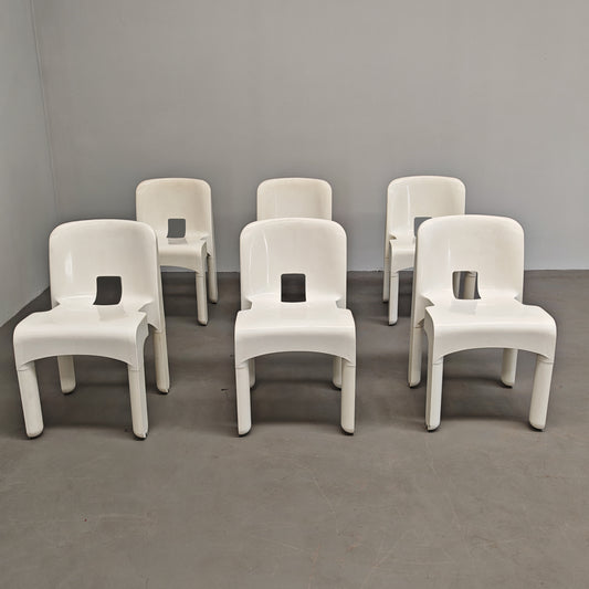 set di 6 sedie "Universale" Kartel disegnate da Joe Colombo - 1967
