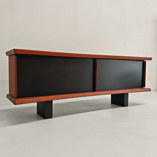 Charlotte Perriand "Riflesso" buffet credenza sideboard living legno e nero