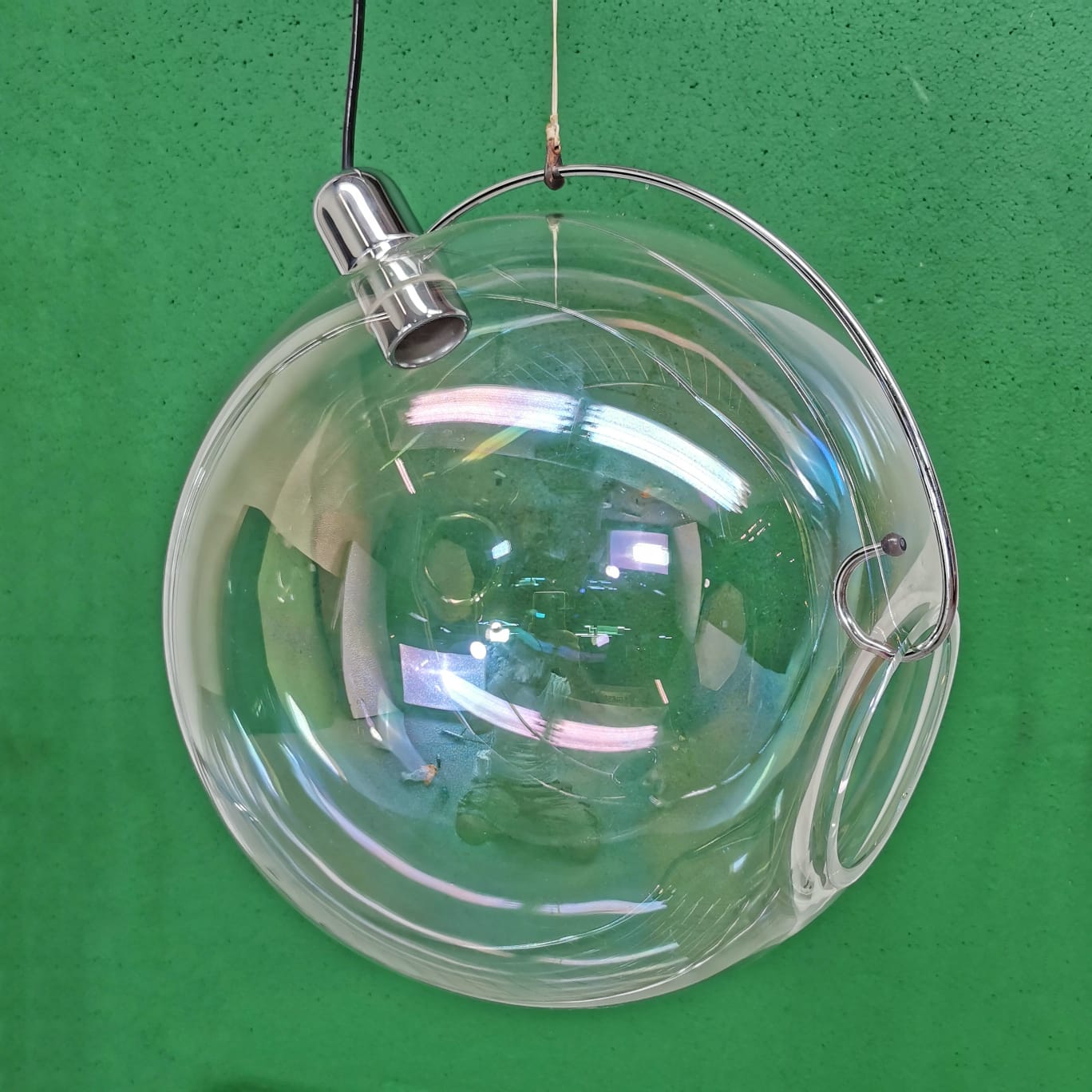 Lampadario SONA ORIGINALE ANNI 70 Carlo Nason per Lumeform