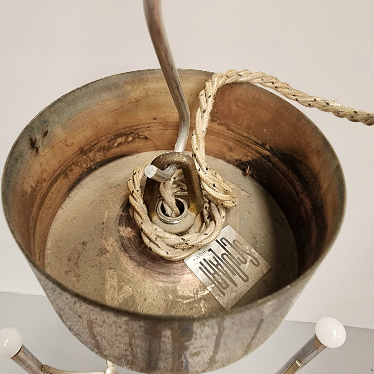 Lustre Sciolari vintage des années 70 à 10 lumières