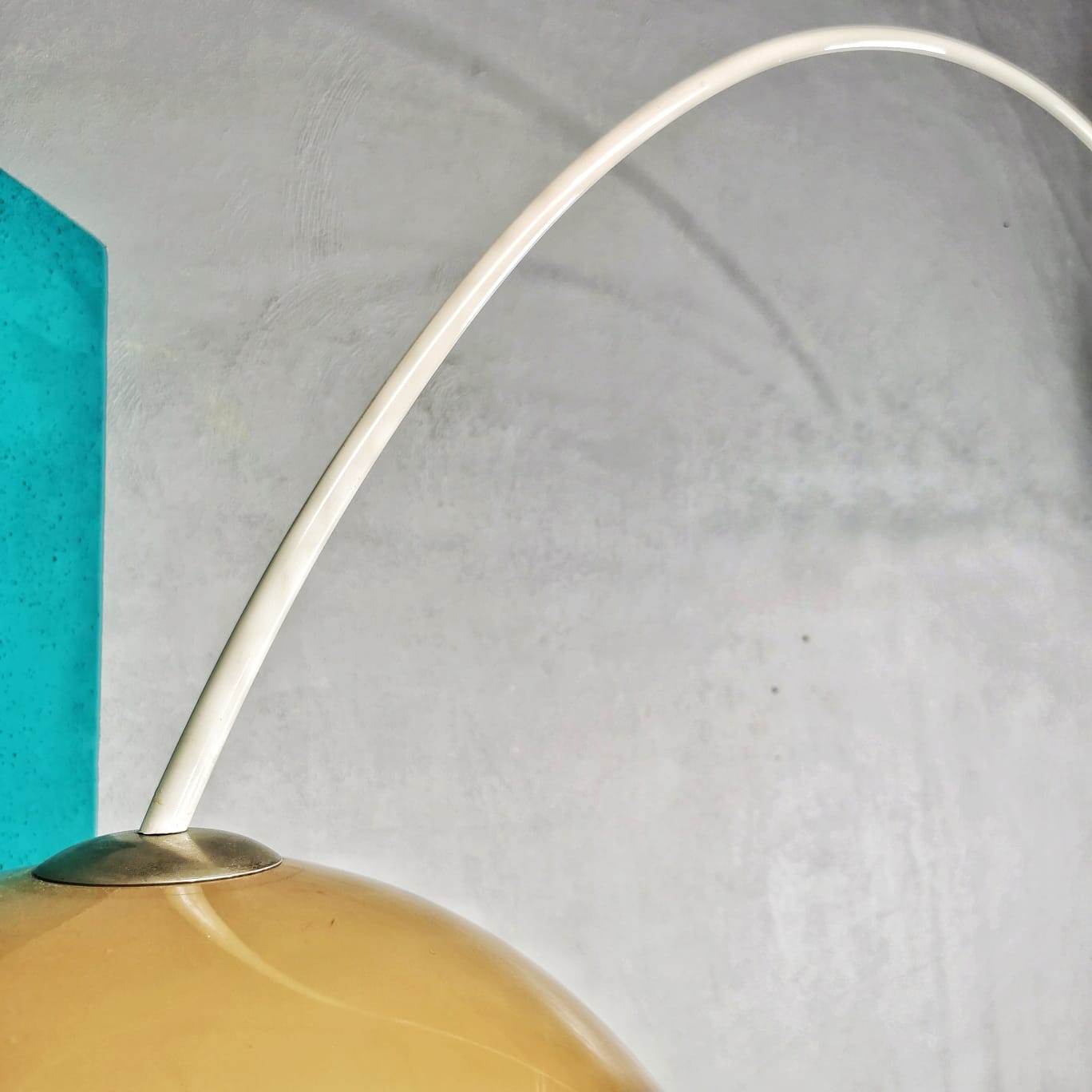 Grande Lampada ad Arco vintage space Age anni 70