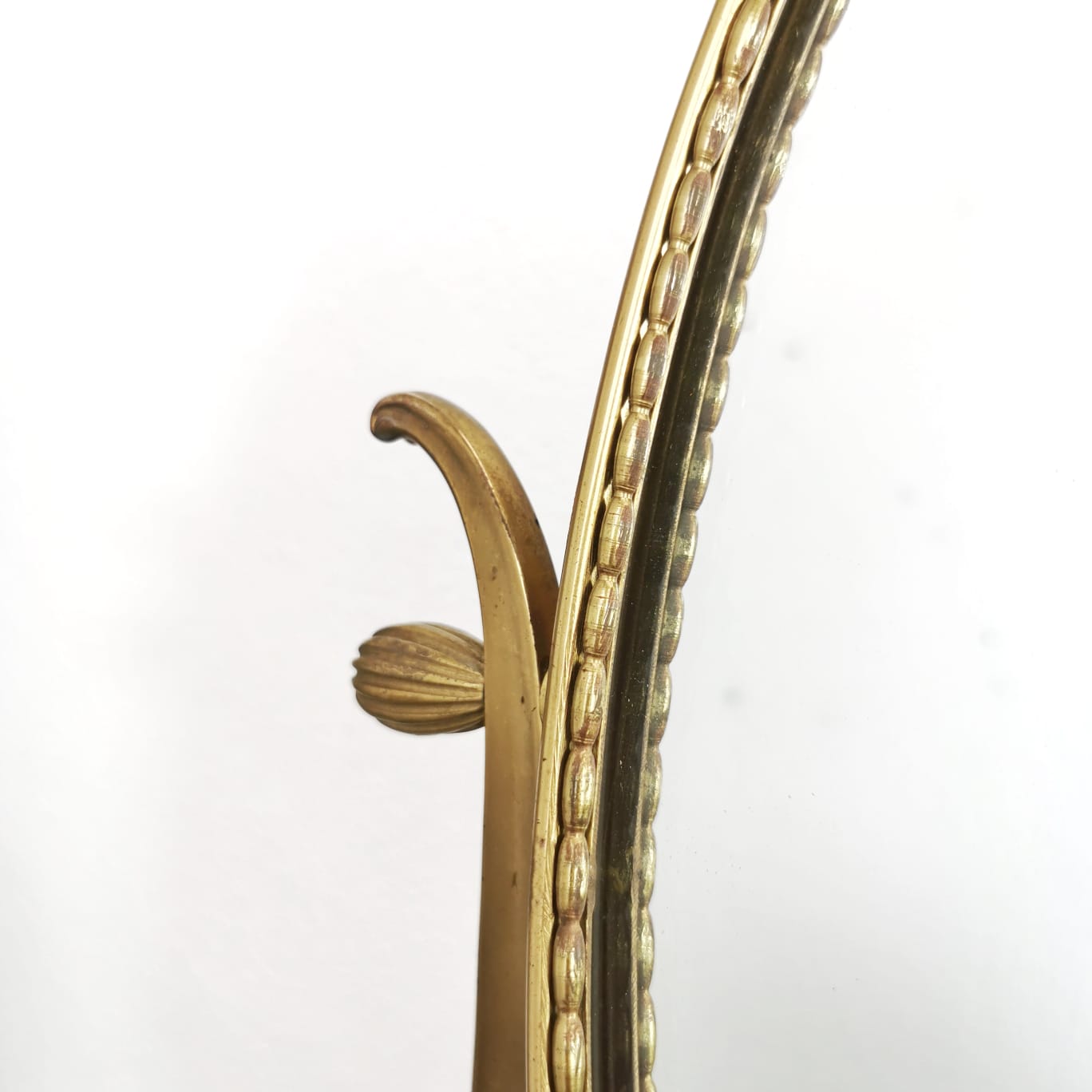 Specchio da Tavolo in Ottone anni 40 /50