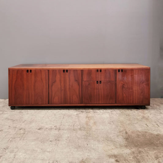 Sideboard Cabinet Bar in 70's Framar Walnut