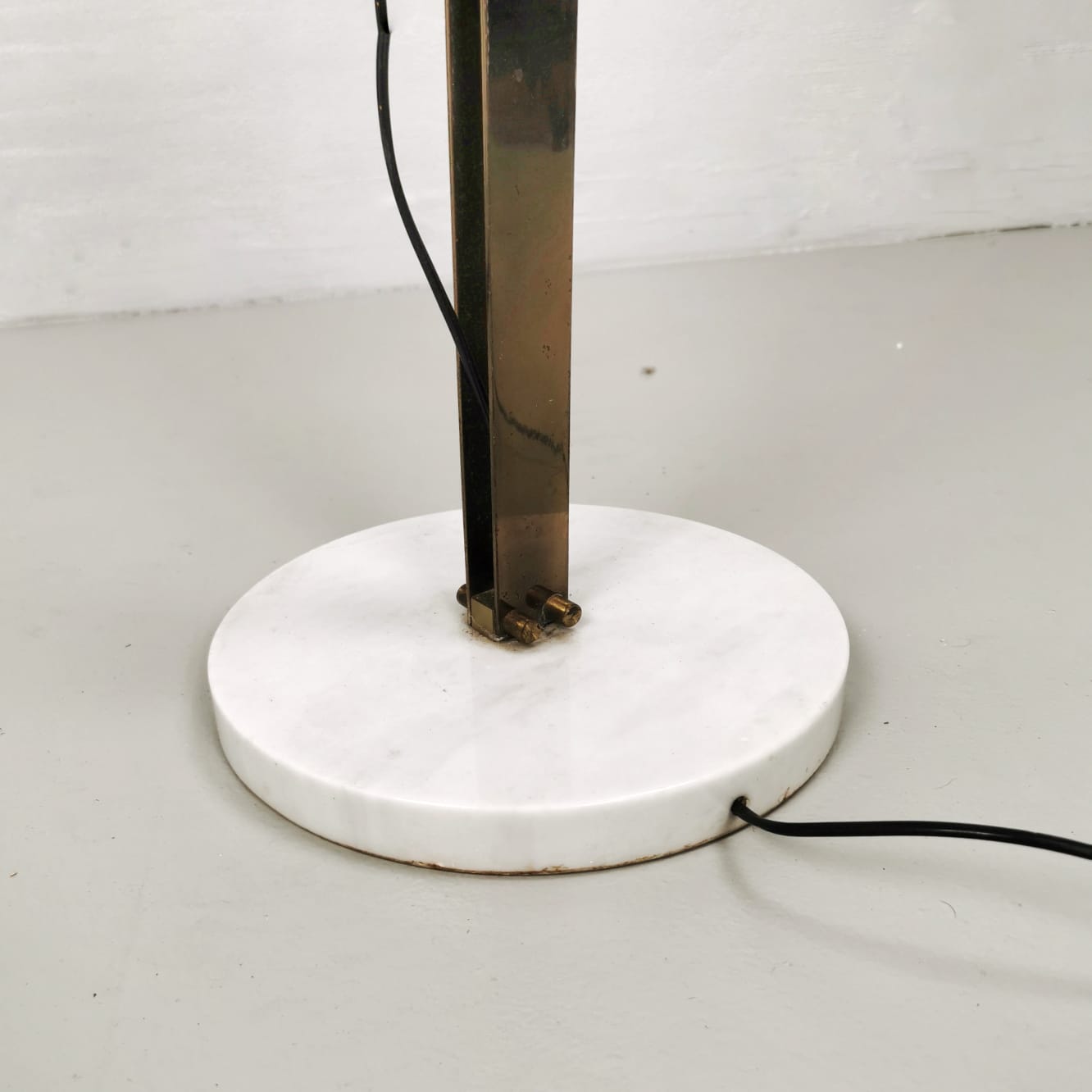lampada marmo reggiani ottone rame