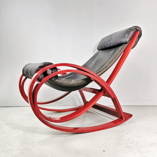 Sgarsul rocking chair, Gae Aulenti for Polronova 1962
