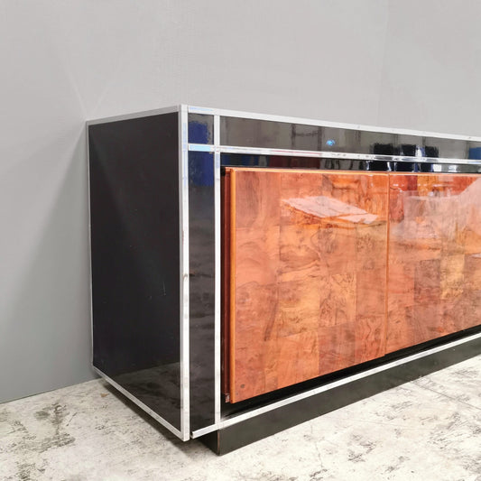 Mobile Sideboard in radica 1970's (Stile Willy Rizzo)