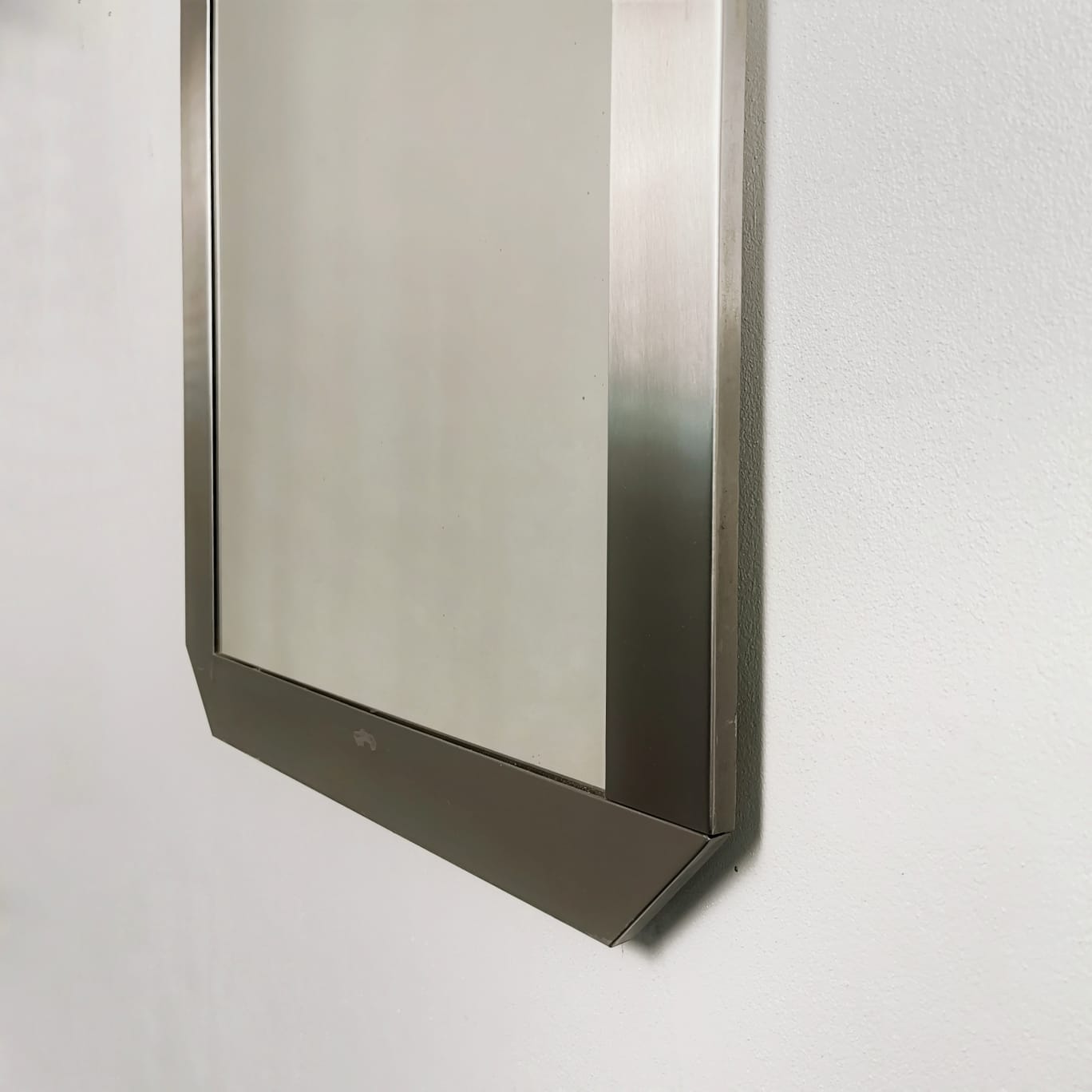 Vintage Steel Mirror from the 70s