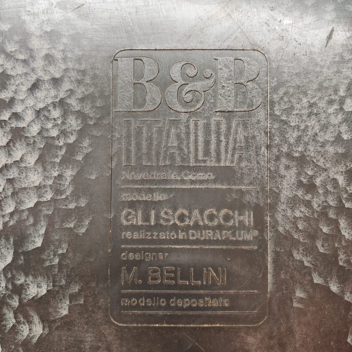 Échecs noirs de Mario Bellini pour B&B Italia, années 70 (A)