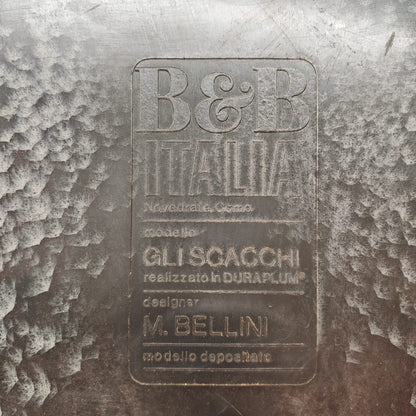 Échecs noirs de Mario Bellini pour B&B Italia, années 70 (A)