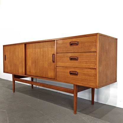 Enfilade scandinave vintage en teck des années 1960
