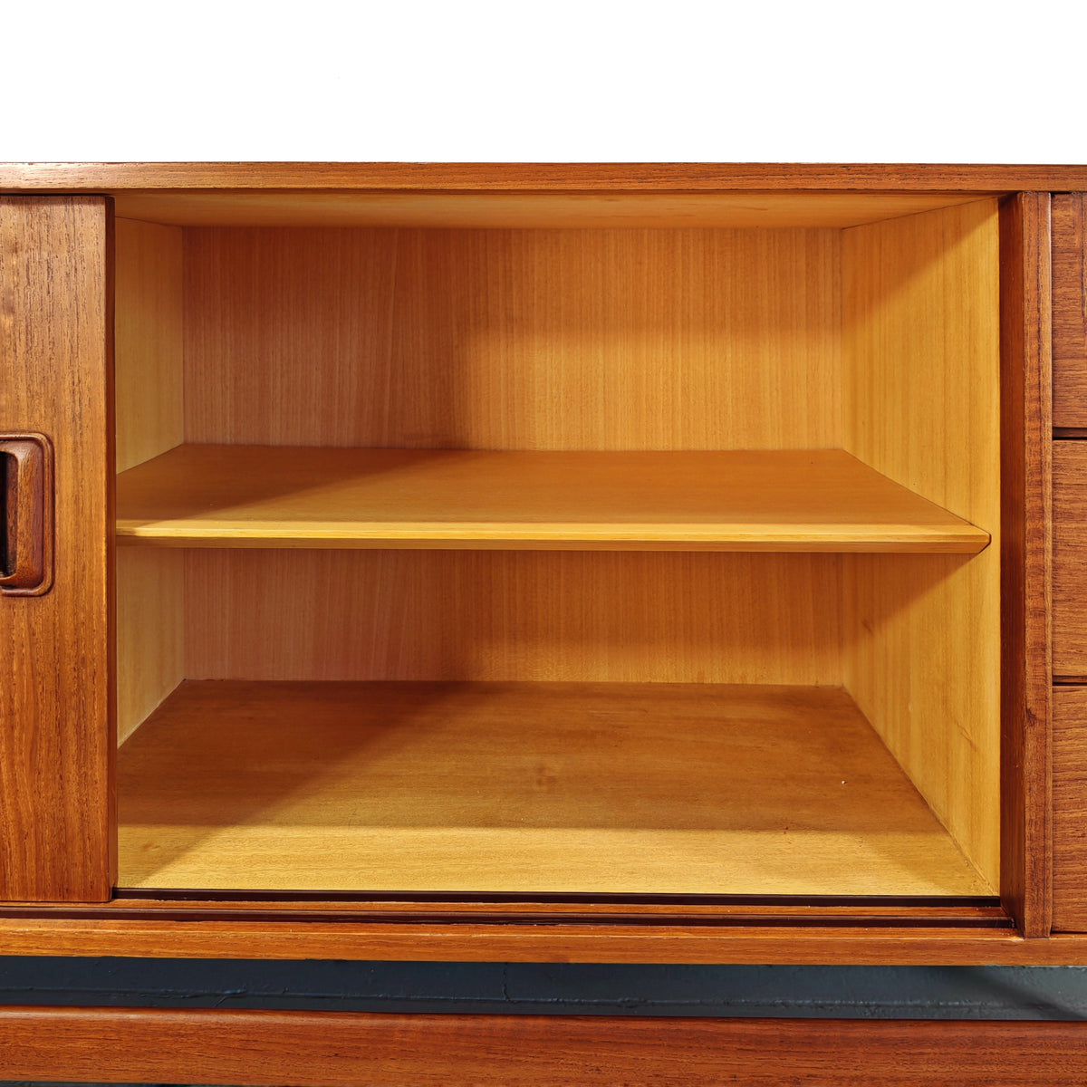 Enfilade scandinave vintage en teck des années 1960
