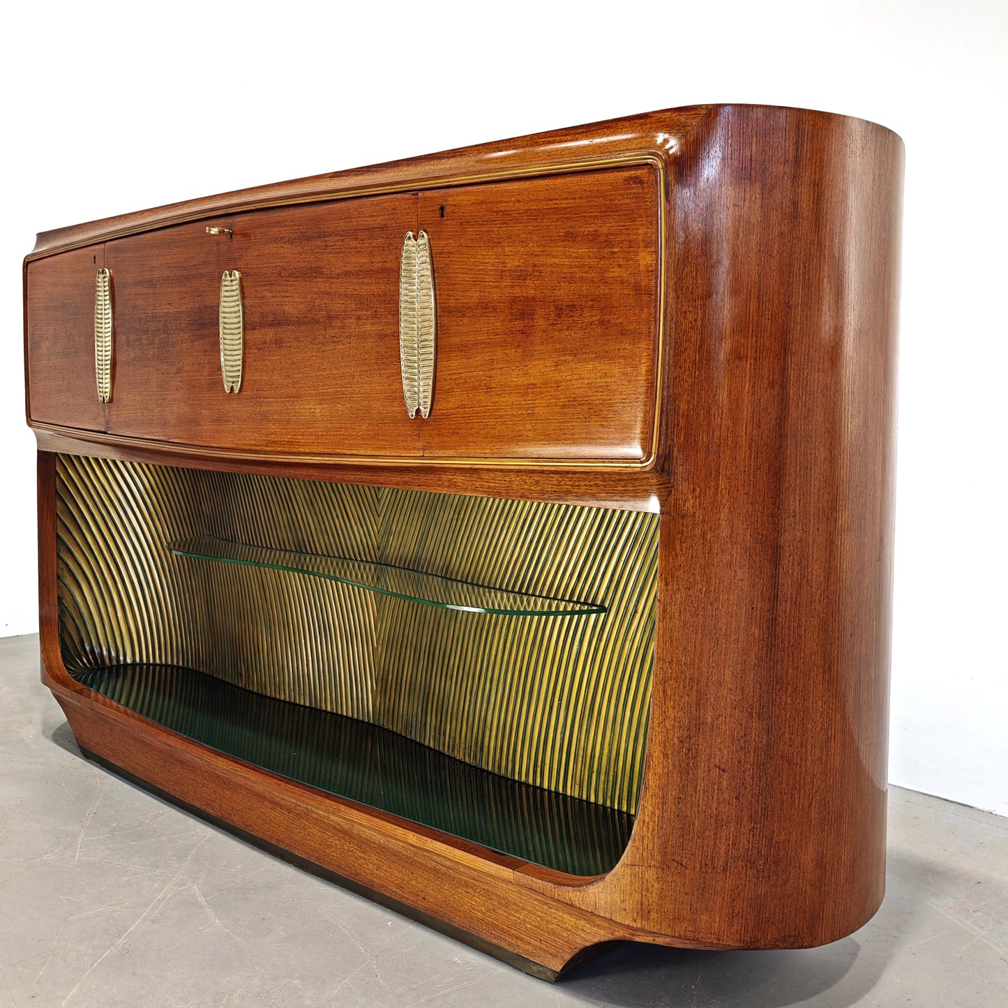 Credenza Mobile Bar in stile Deco di Vittorio Dassi anni 40 50