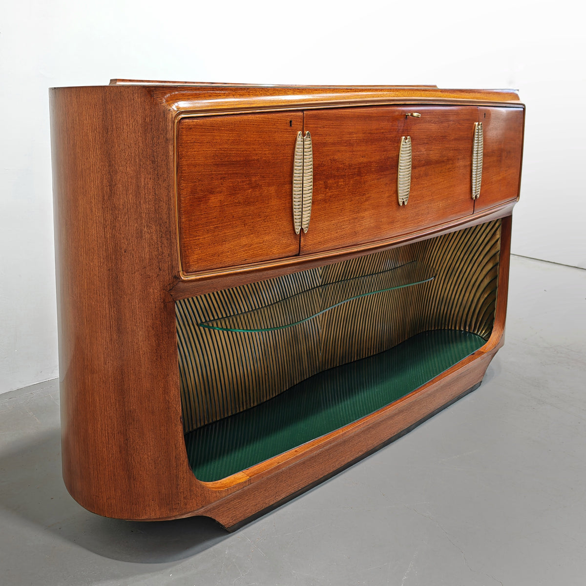 Credenza Mobile Bar in stile Deco di Vittorio Dassi anni 40 50