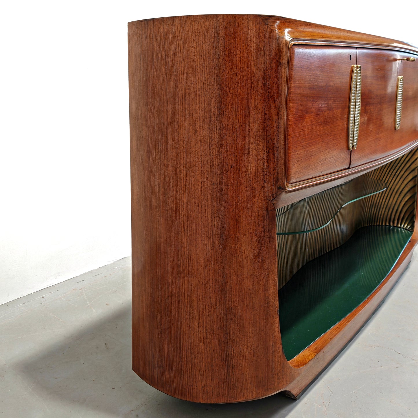 Credenza Mobile Bar in stile Deco di Vittorio Dassi anni 40 50