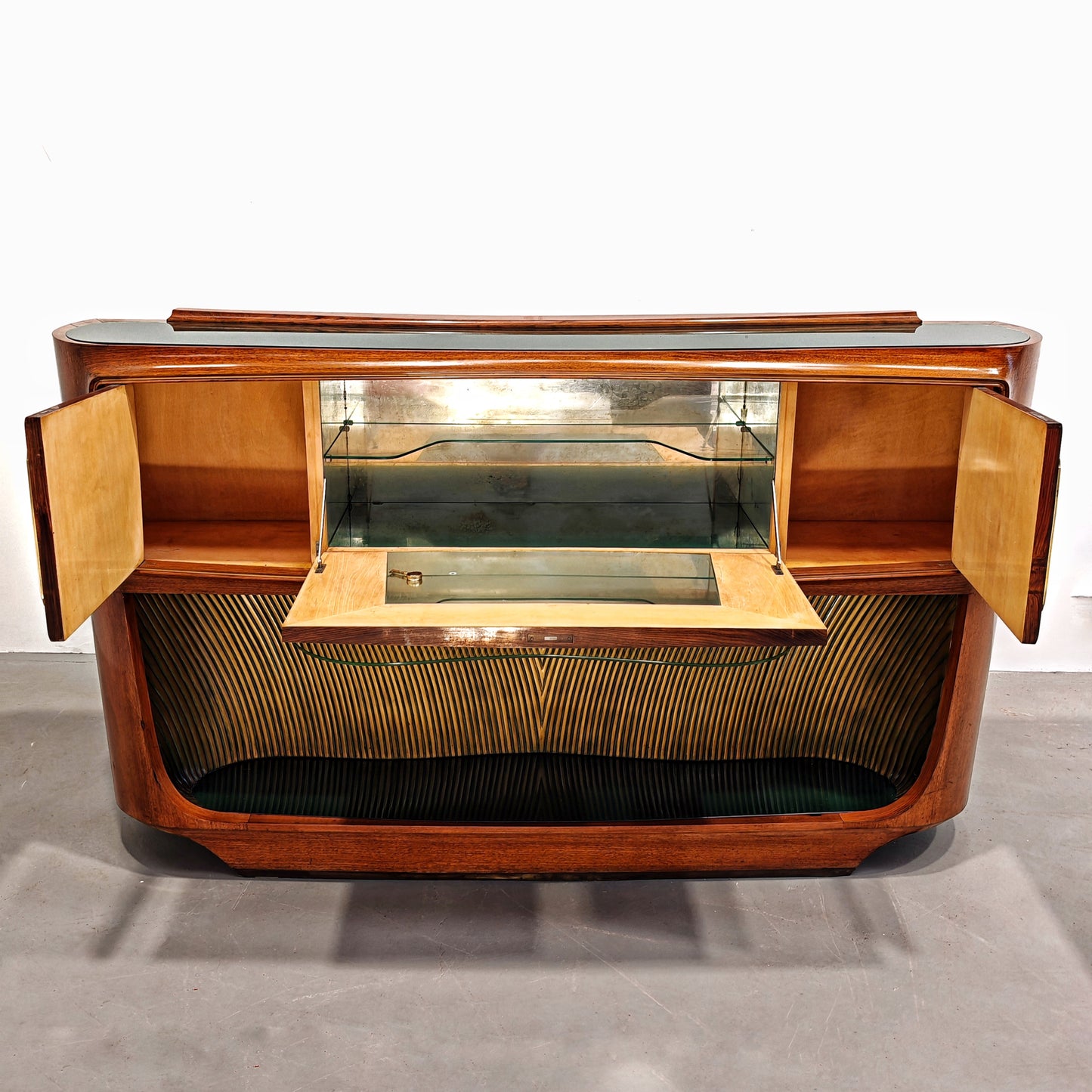 Credenza Mobile Bar in stile Deco di Vittorio Dassi anni 40 50