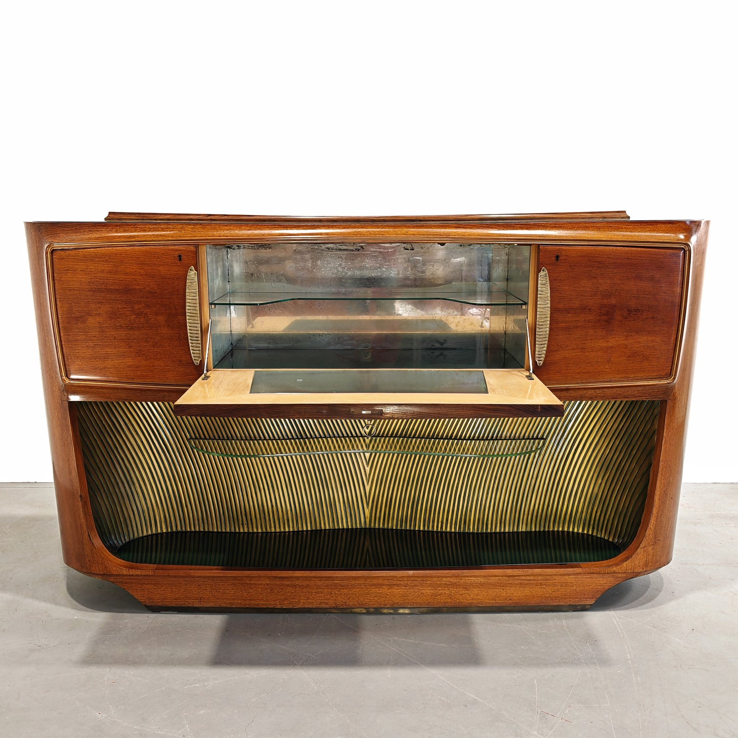 Credenza Mobile Bar in stile Deco di Vittorio Dassi anni 40 50