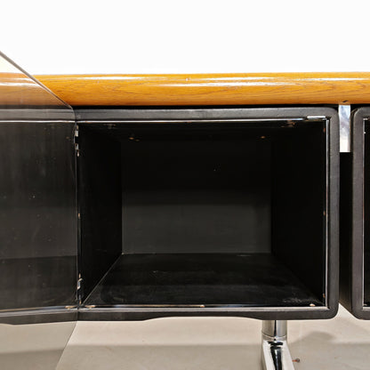 Buffet en cuir Warren Platner pour Knoll, années 1970