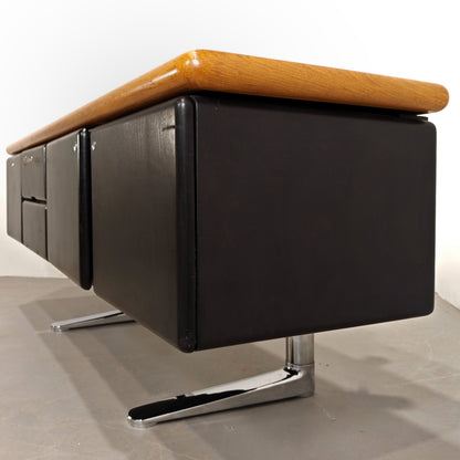 Buffet en cuir Warren Platner pour Knoll, années 1970