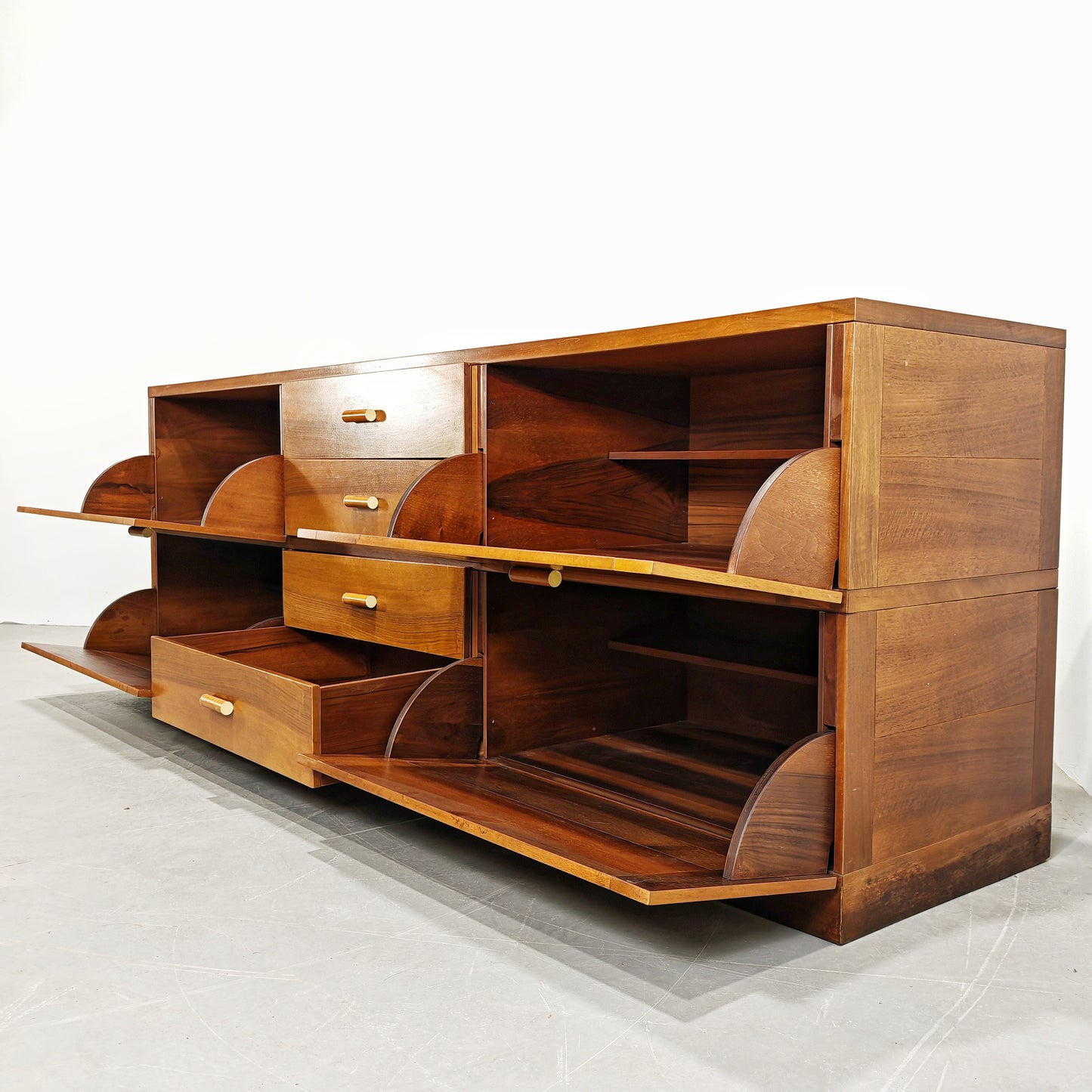 Sideboard Credenza Madia Antonio Virgilio per Bernini 1970's