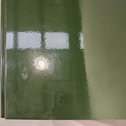 Buffet enfilade vintage années 70 laqué vert anglais