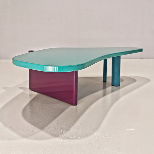 Tavolino Coffee Table laccato Saporiti 1980's