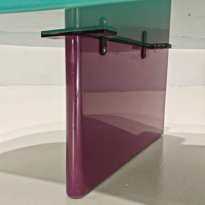 Table basse laquée Saporiti, années 1980
