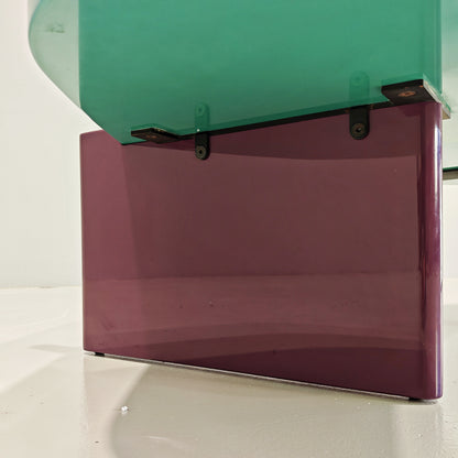 Table basse laquée Saporiti, années 1980