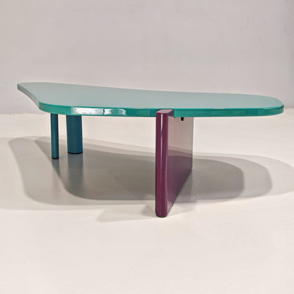 Table basse laquée Saporiti, années 1980