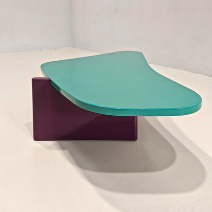 Table basse laquée Saporiti, années 1980