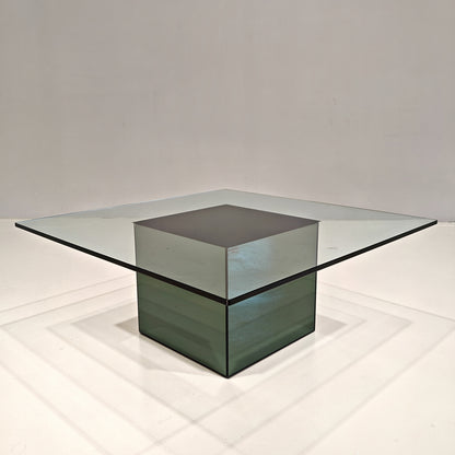 Table basse carrée mod. Blok de Nanda Vigo pour Acerbis, années 1970