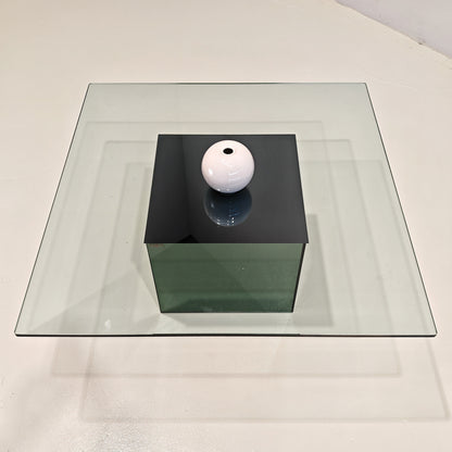 Table basse carrée mod. Blok de Nanda Vigo pour Acerbis, années 1970