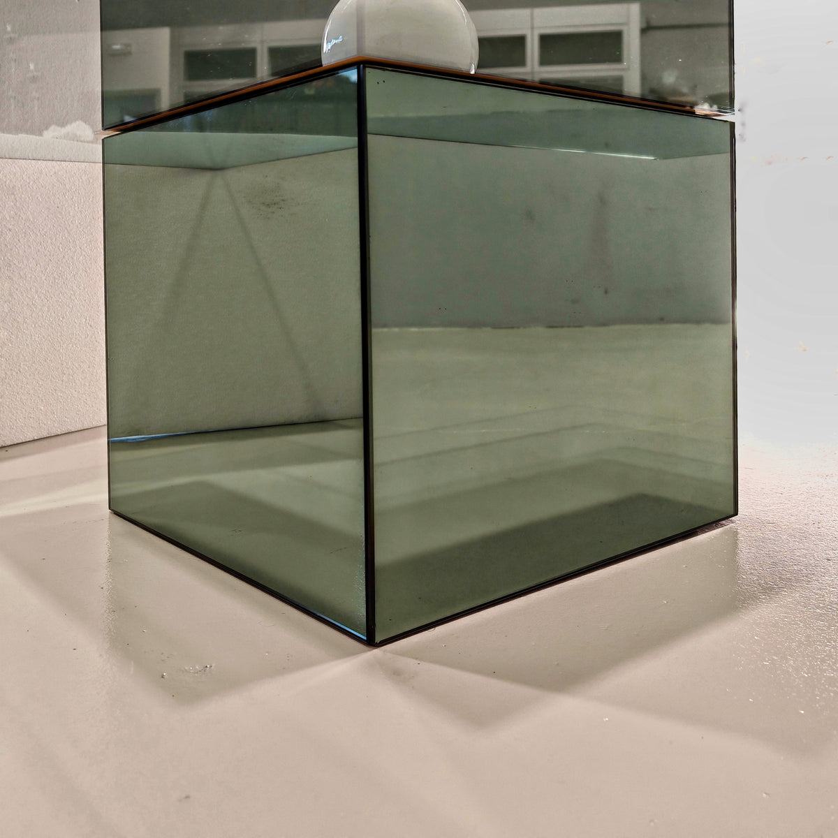 Table basse carrée mod. Blok de Nanda Vigo pour Acerbis, années 1970