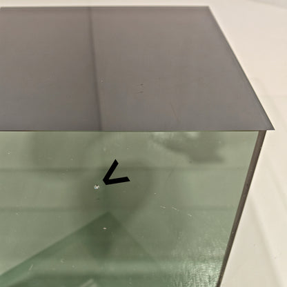 Table basse carrée mod. Blok de Nanda Vigo pour Acerbis, années 1970