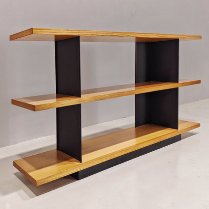 Bibliothèque mobile en chêne, Charlotte Perriand, années 70