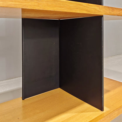 Bibliothèque mobile en chêne, Charlotte Perriand, années 70