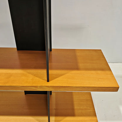 Bibliothèque mobile en chêne, Charlotte Perriand, années 70