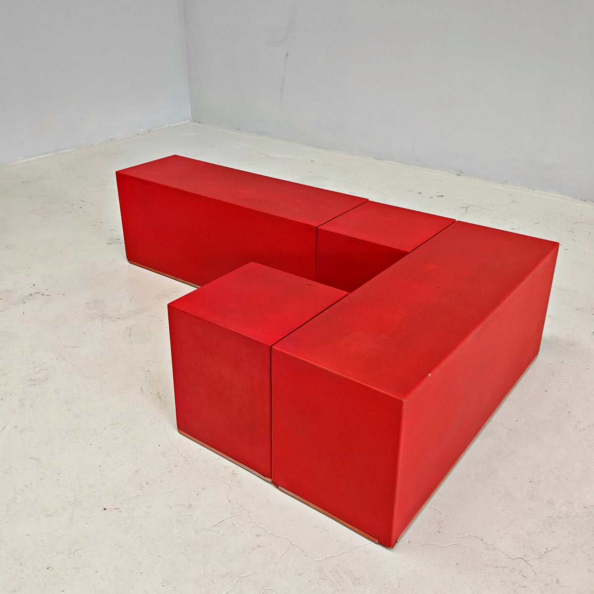 Table basse modulable modèle Scacchi de Mario Bellini pour C&B / B&B années 70