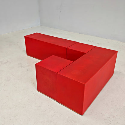 Table basse modulable modèle Scacchi de Mario Bellini pour C&B / B&B années 70