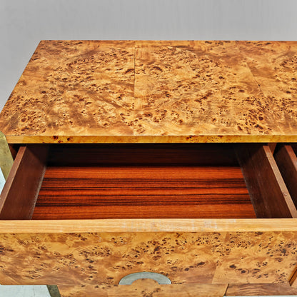 Buffet en ronce de bois Willy Rizzo pour Mario Sabot