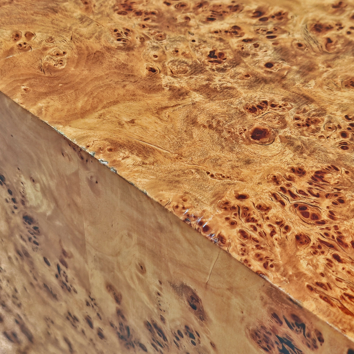 Buffet en ronce de bois Willy Rizzo pour Mario Sabot