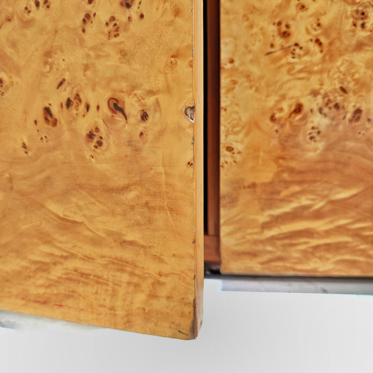 Buffet en ronce de bois Willy Rizzo pour Mario Sabot