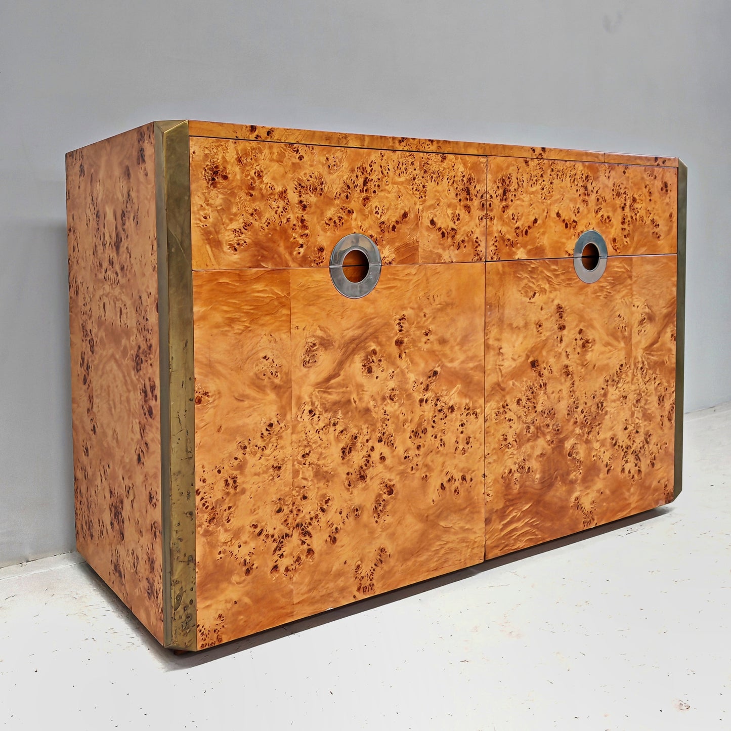 Credenza in Radica Willy Rizzo per mario Sabot