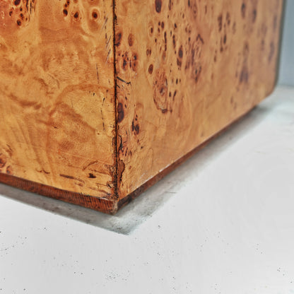 Buffet en ronce de bois Willy Rizzo pour Mario Sabot