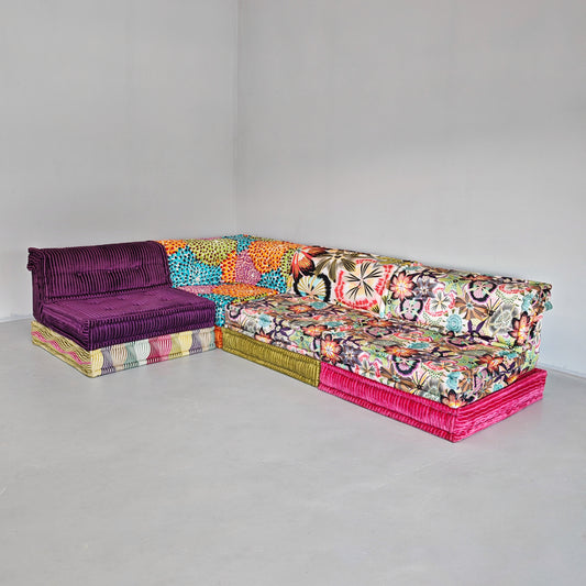 Divano modulare Mah Jong By Missoni, Hans Hopfer per Roche Bobois.