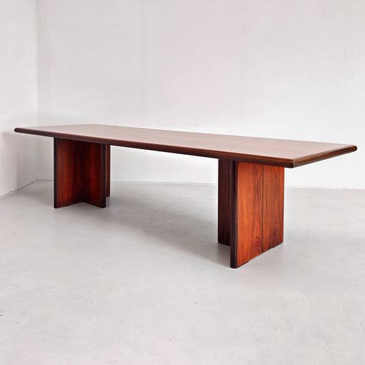 Grande Tavolo in legno di 3 metri 12 / 14 Posti vintage anni 60 70