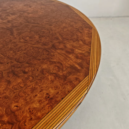 Tavolo tondo in radica mod. "Artona" Afra e Tobia Scarpa per Maxalto B&B Italia  (6/8 persone)