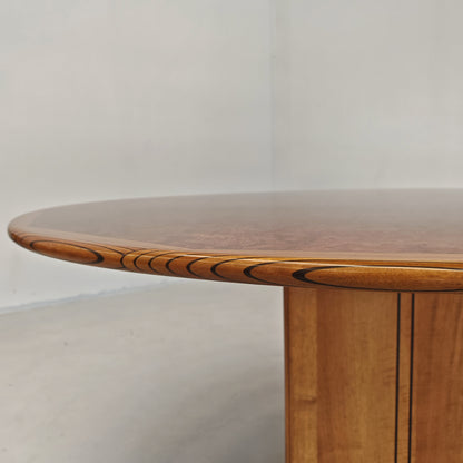 Tavolo tondo in radica mod. "Artona" Afra e Tobia Scarpa per Maxalto B&B Italia  (6/8 persone)